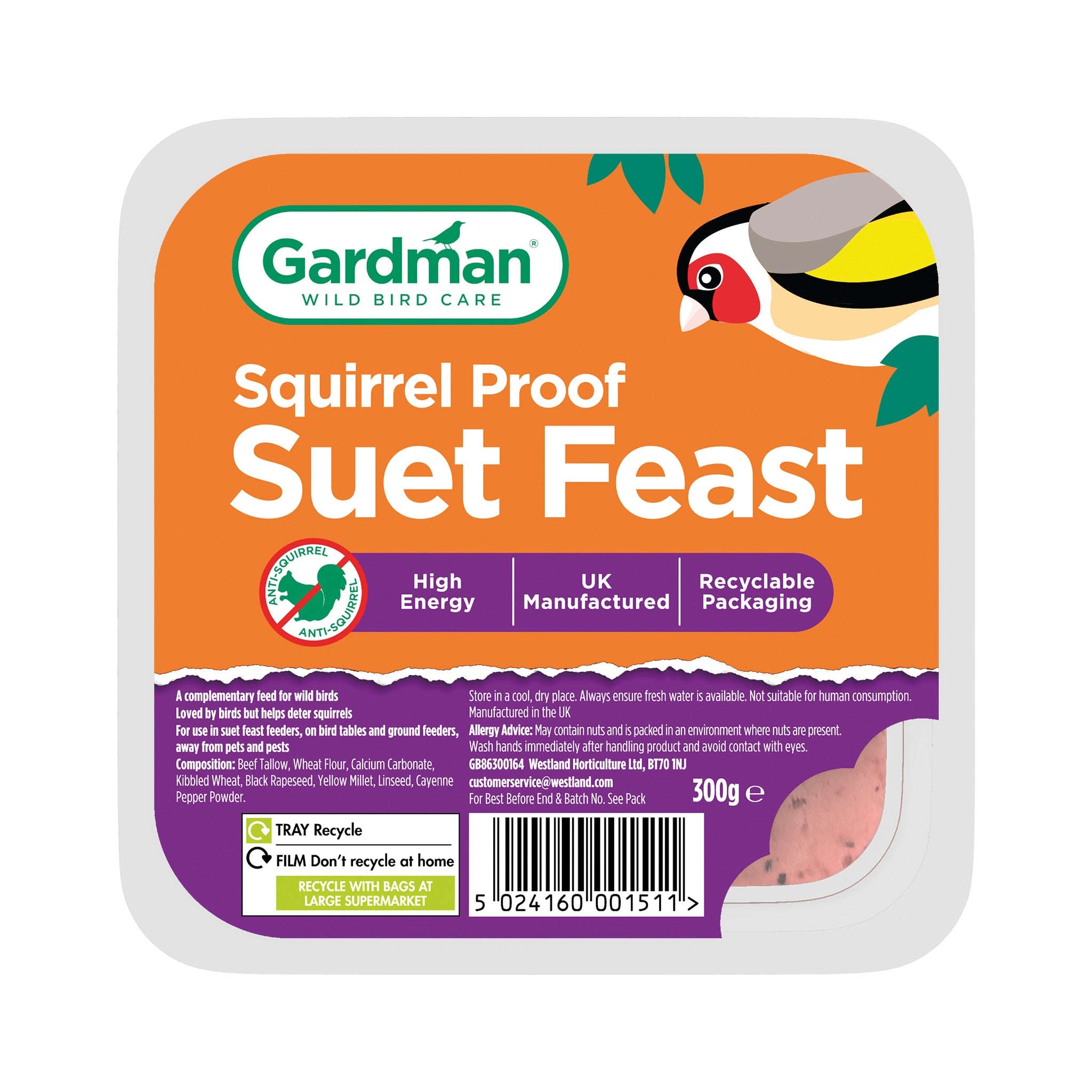GM Squirrel Proof Suet Feast