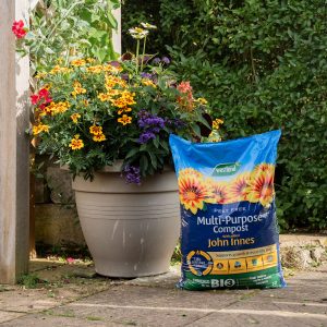 Multi-Purpose Compost with John Innes in garden use