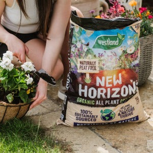 New Horizon All Plant Compost 50L in garden use