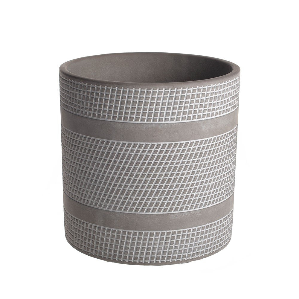 Large Grey Cement Pot