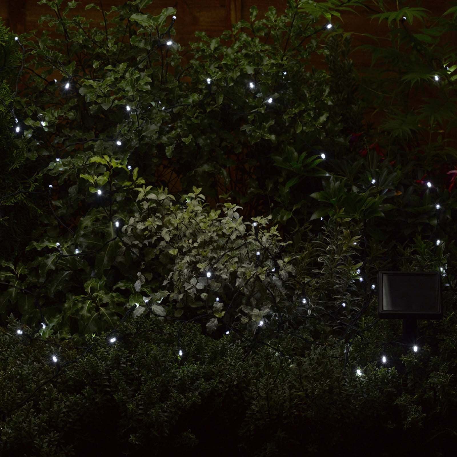 100 Solar String Cool White String Lights