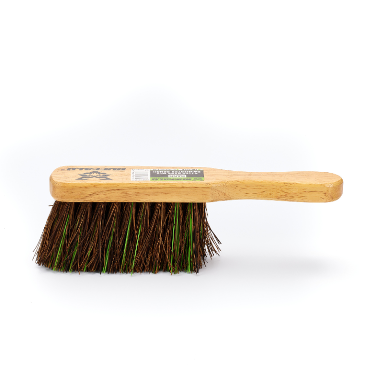 Buffalo Stiff Bassine Mix Bannister Hand Brush in use dusting stairs