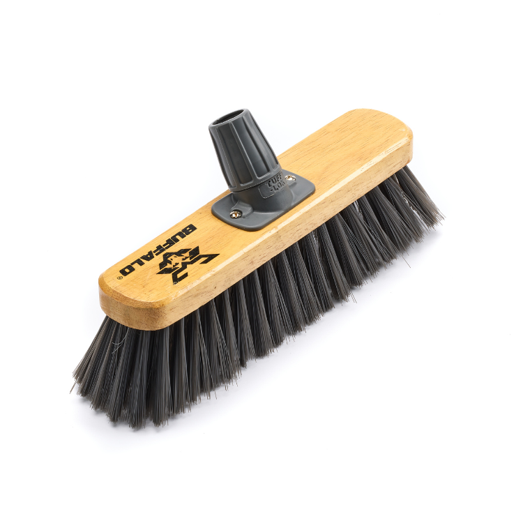 Buffalo 12 inch Soft PVC Sweeper Broom Head with Tuff-Lok bracket