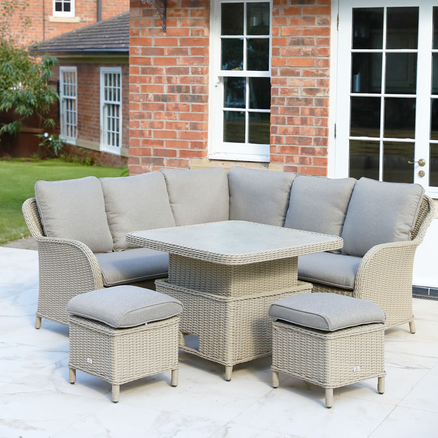 Cassano Mini Modular with 90cm Square Adjustable Table
