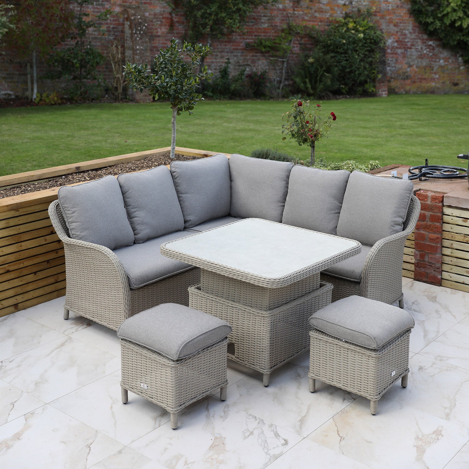 Cassano Mini Modular with 90cm Square Adjustable Table