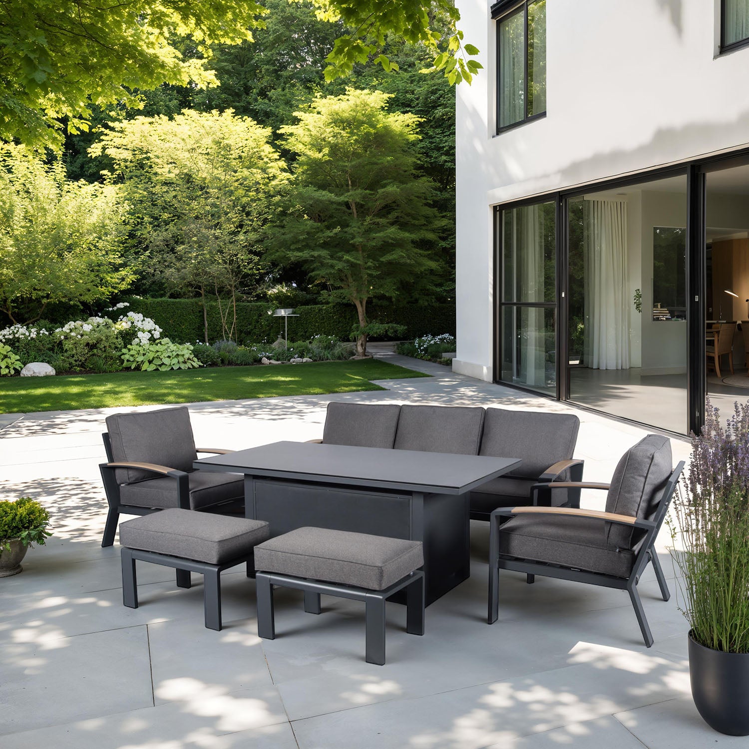 Atlanta Mini Modular Set with 90cm Square Adjustable Table