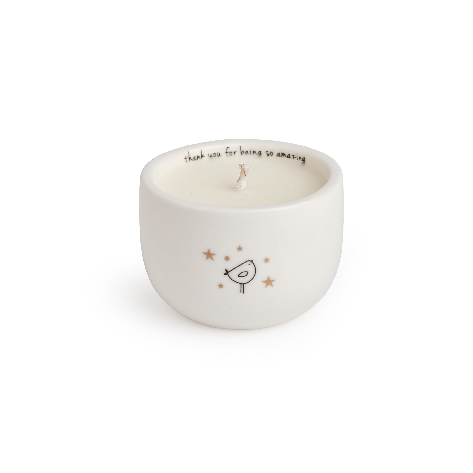 Thank You Ceramic Candle