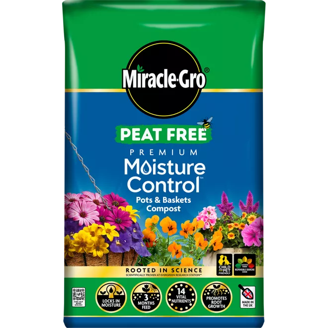 Miracle-Gro Moisture Control Peat Free Compost 40L