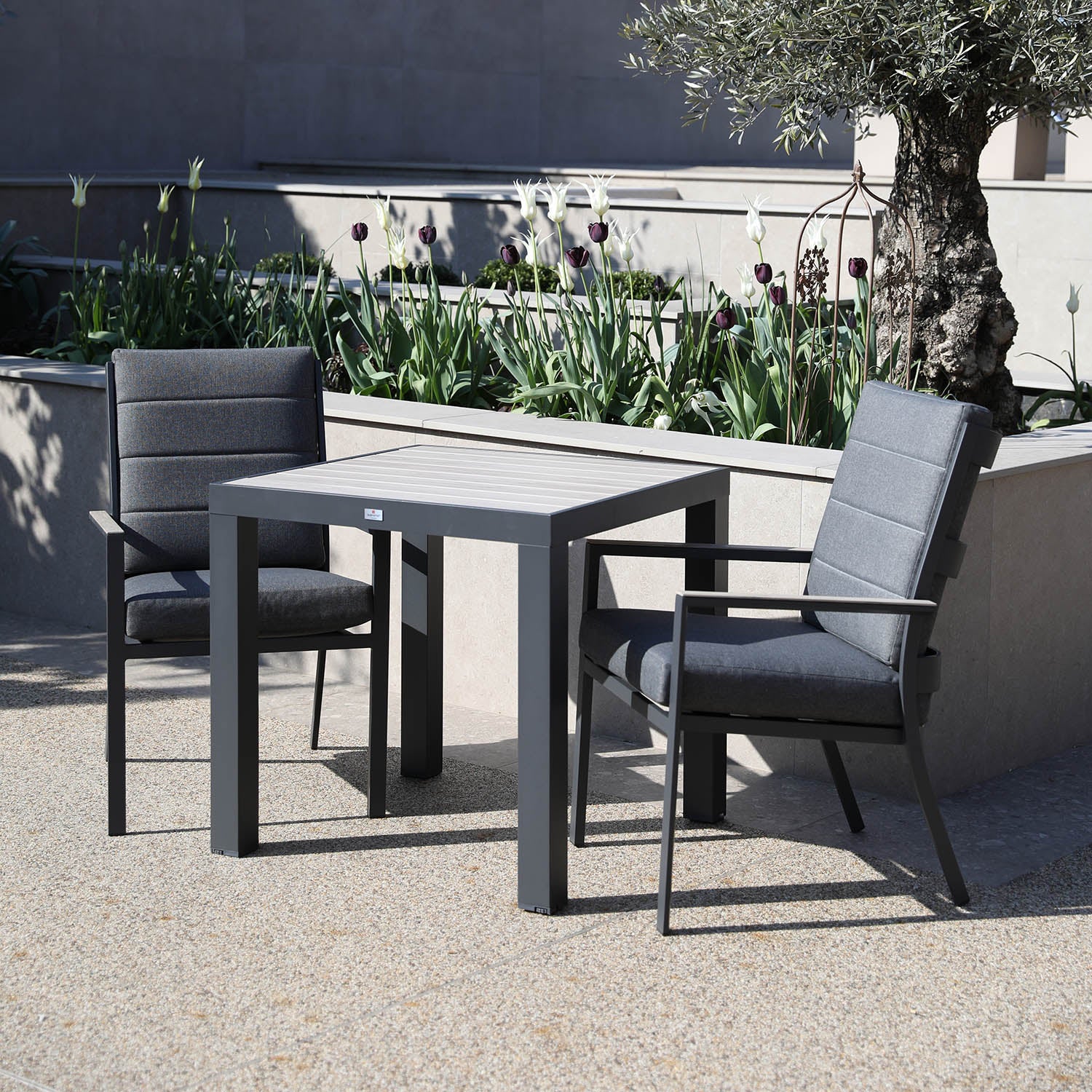 Mannington 2 Seat 70cm Square Bistro Set