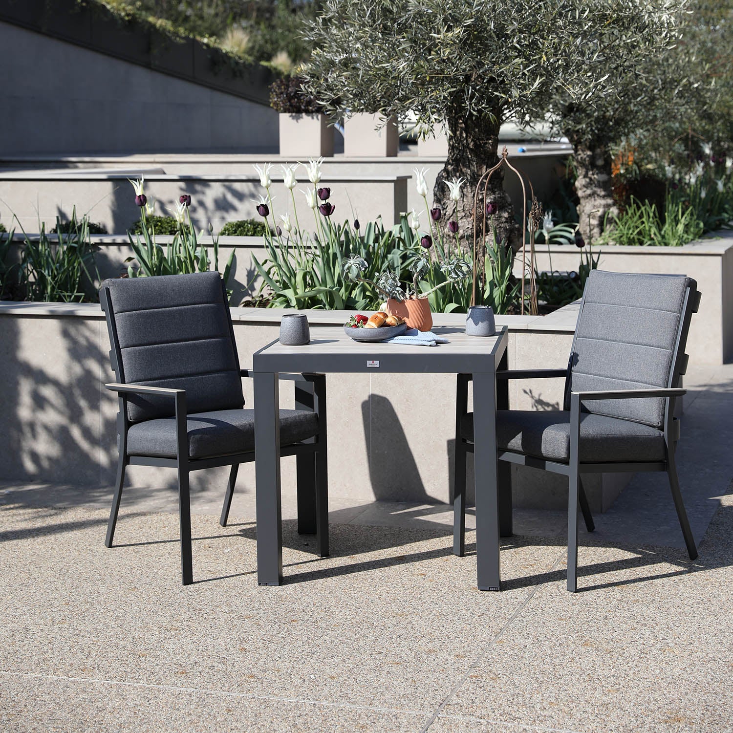 Mannington 2 Seat 70cm Square Bistro Set
