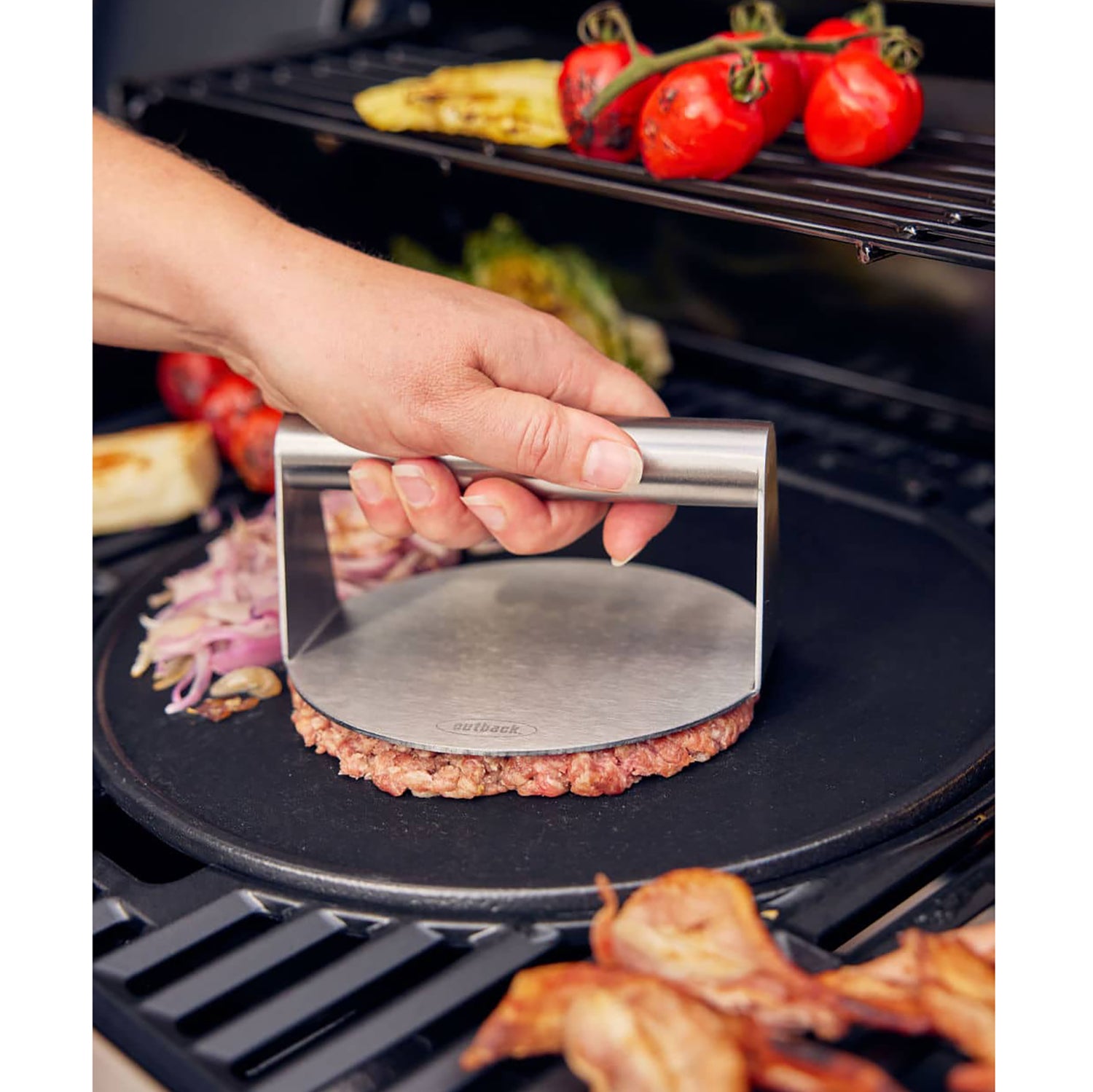 Stainless Steel Burger Press