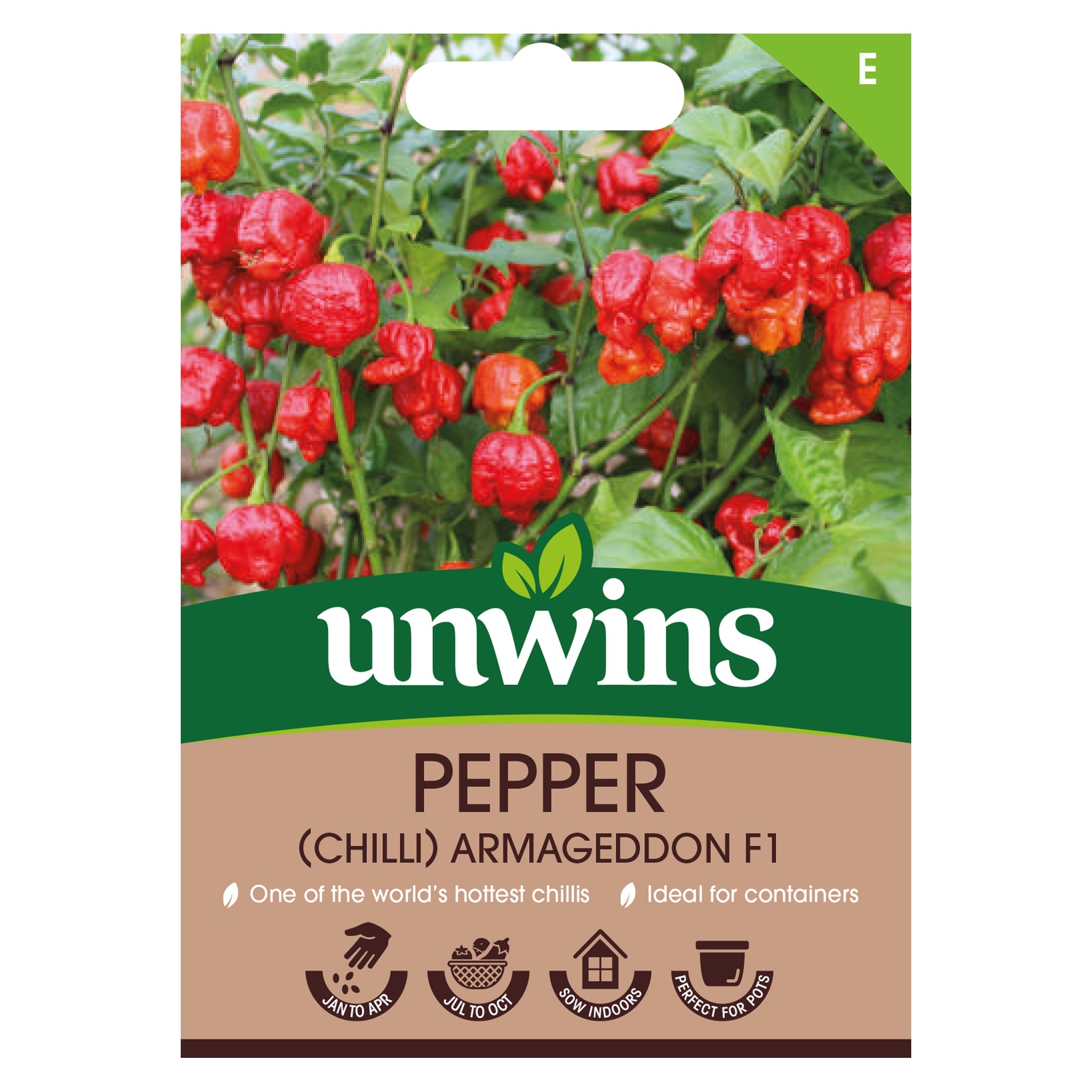 Unwins Chilli Pepper Armageddon F1 seeds