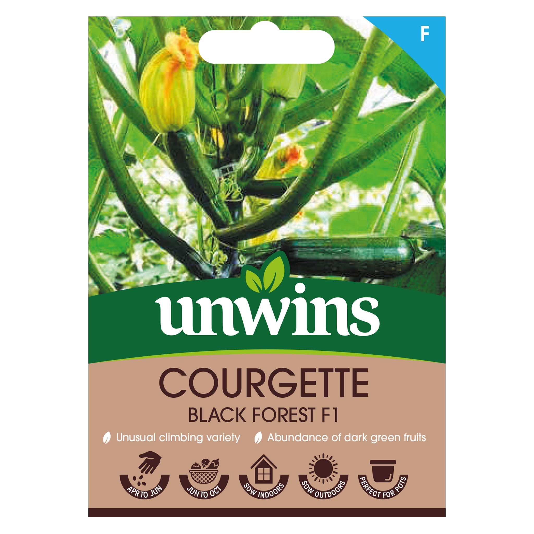 Unwins Courgette Black Forest F1 seeds