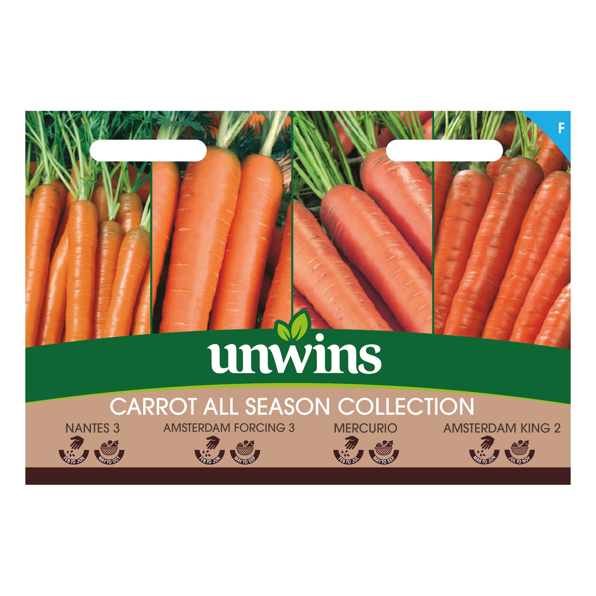 Unwins Carrot All Season Collection seeds