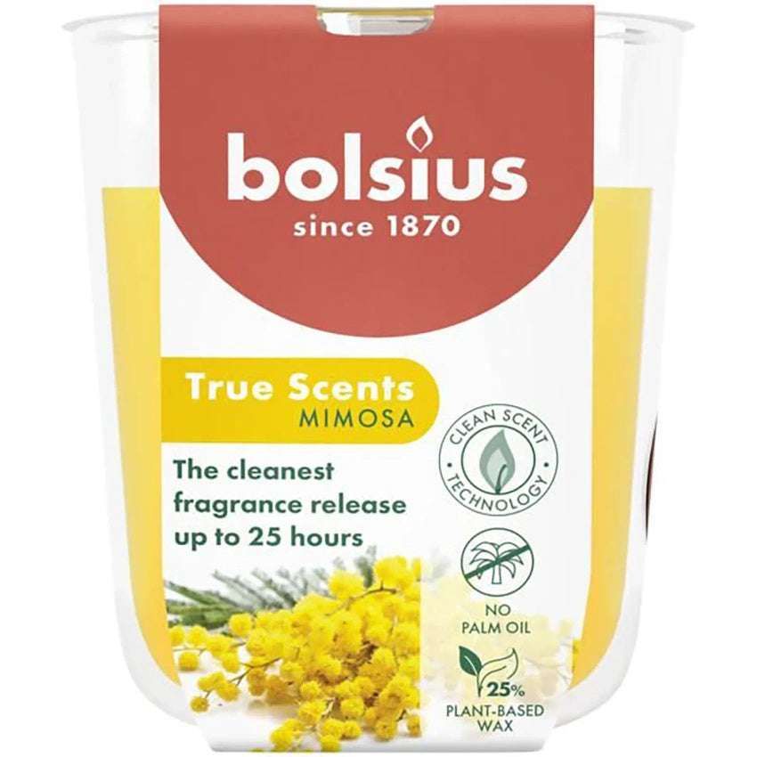 Bolsius True Scents Mimosa Small Candle Glass
