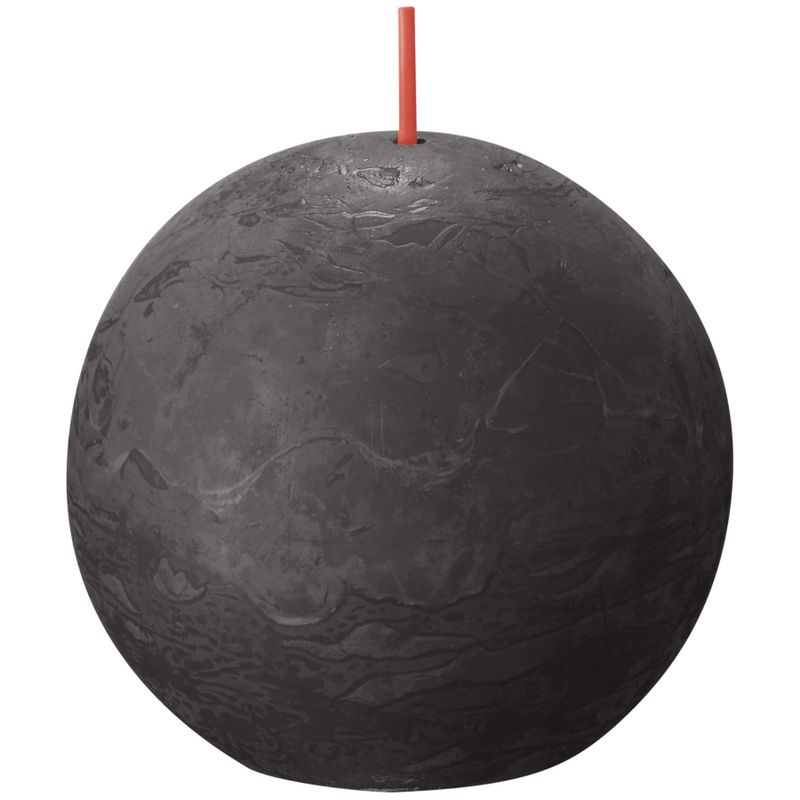 Bolsius Rustic Ball Candle 76mm Stormy Grey