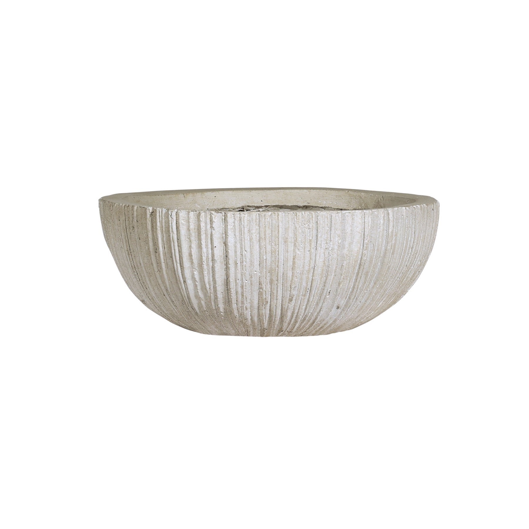 Hortus Bowl 12x29cm 12x29cm - fibreglass stone-effect bowl planter for indoor and outdoor use