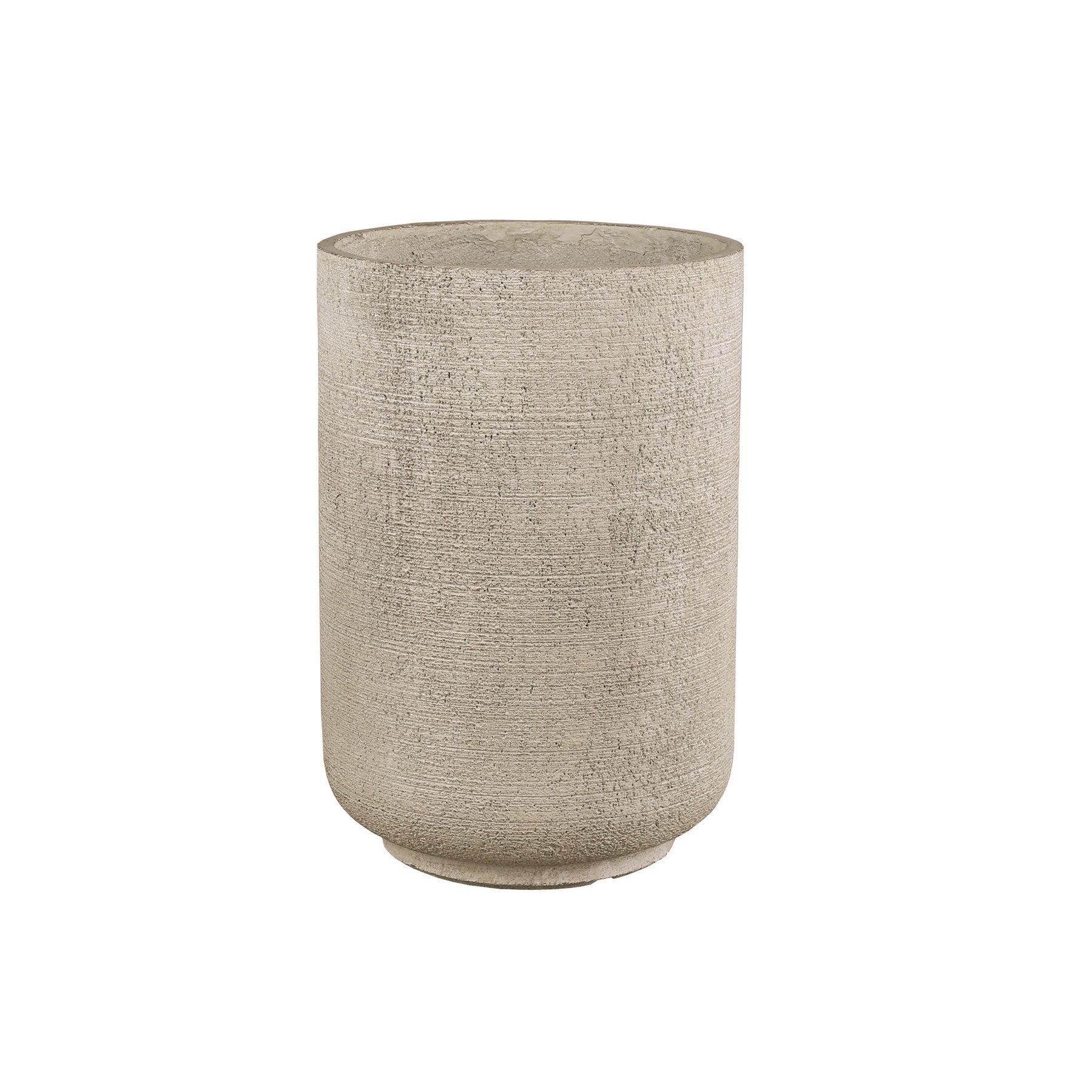 Hortus Elemental Vase Textured Cream - fibreglass stone-effect garden vase for indoor and outdoor use