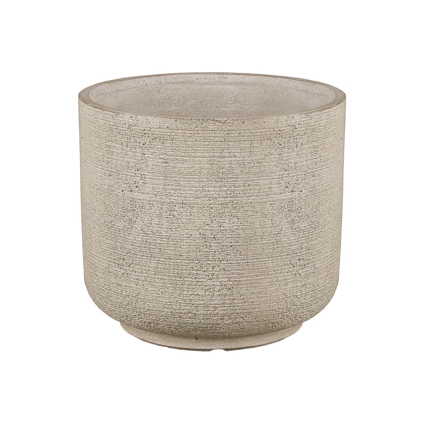 Hortus Elemental Planter Textured Cream - fibreglass stone-effect planter for indoor and outdoor use