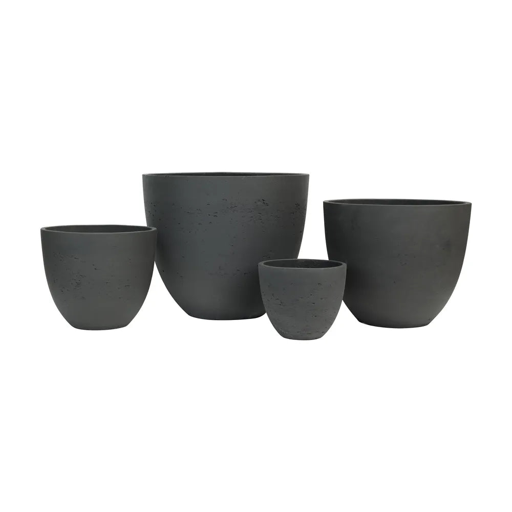Hortus Classic Cemento Planter BLK - 4 Pack