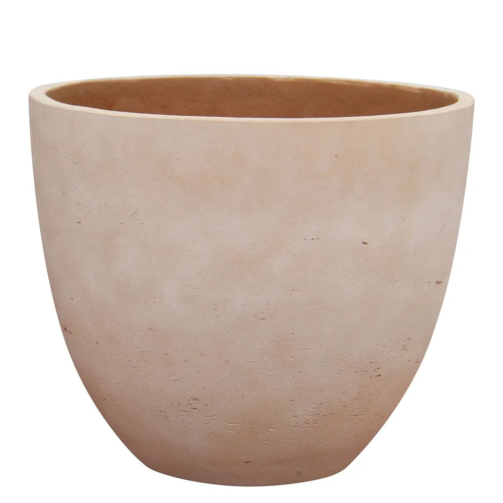 Hortus Classic Corsica Flared Planter H33x39cm - fibreglass stone-effect flared planter for indoor and outdoor use