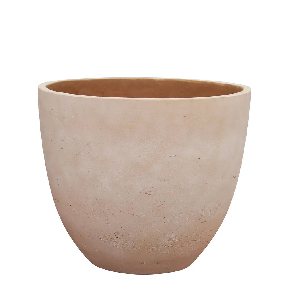 Hortus Classic Corsica Flared Planter H27x32cm - fibreglass stone-effect flared planter for indoor and outdoor use