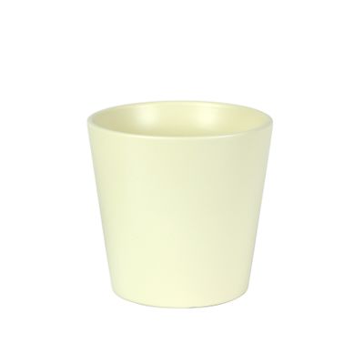 Hortus Vienna Ceramic Pot - Matt Cream - Dia13.5 x H15cm