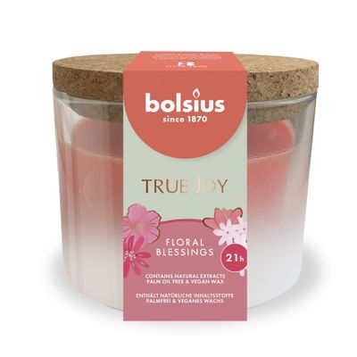 Bolsius True Joy Glass Floral Blessings