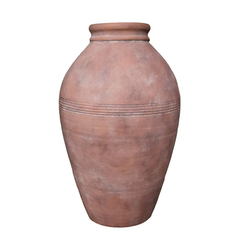 Antique Terracotta Olive Pot - H 47.5 x 31.5cm 47.5x31.5cm - terracotta olive jar planter for indoor and outdoor use