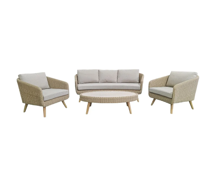 Lunor Lounge Set (1 Sofa, 2 Chairs, 1 Coffee Table)