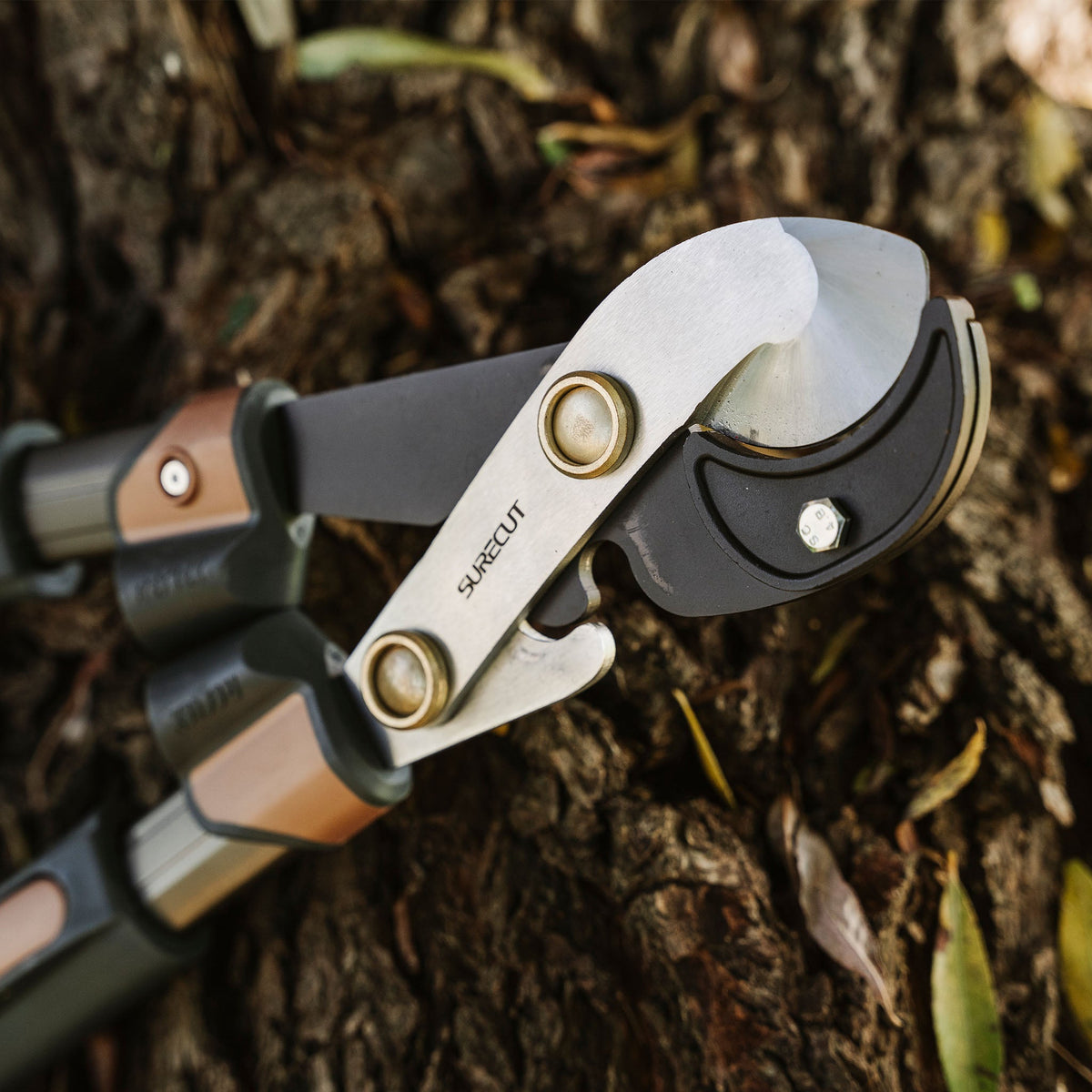 Kent & Stowe SureCut Extra Power Hard Wood Loppers detail