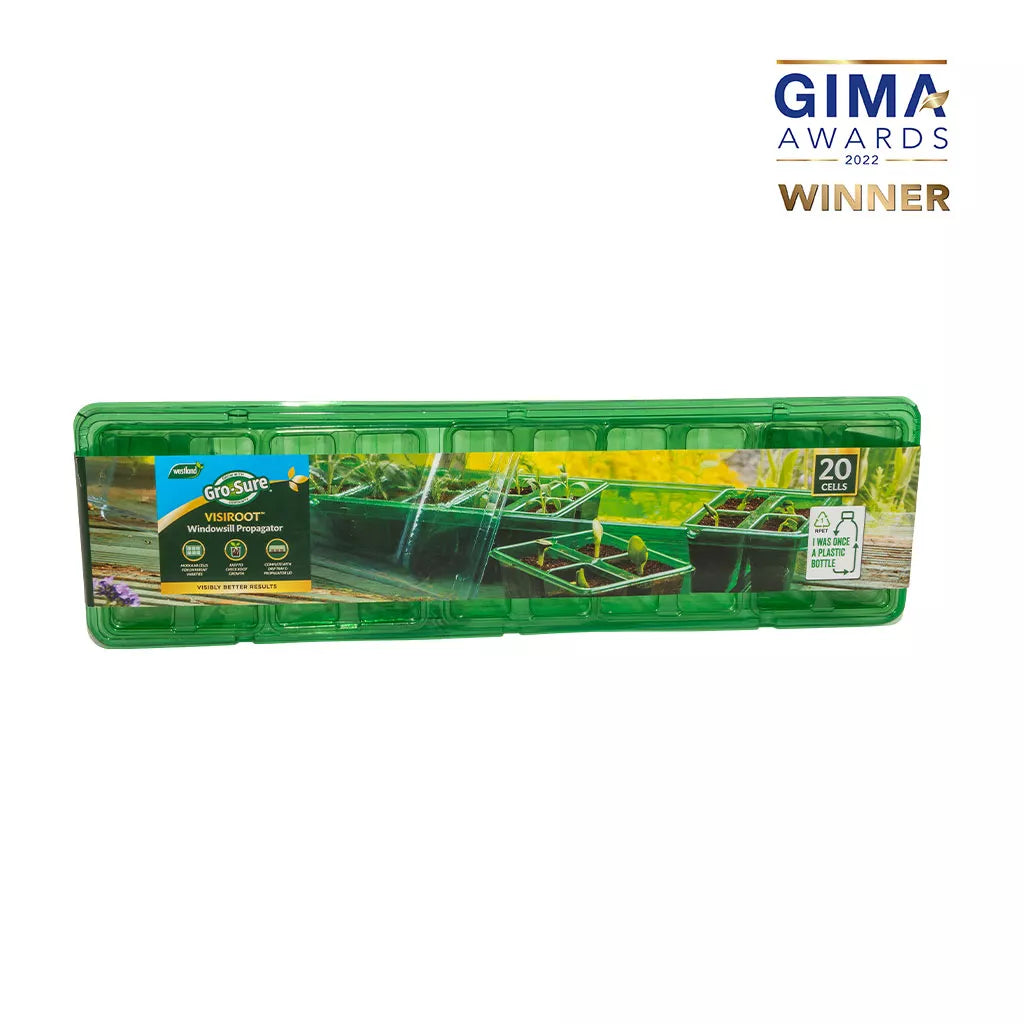 Windowsill tray with clear lid