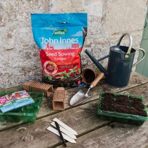 John Innes Seed Sowing Compost in use