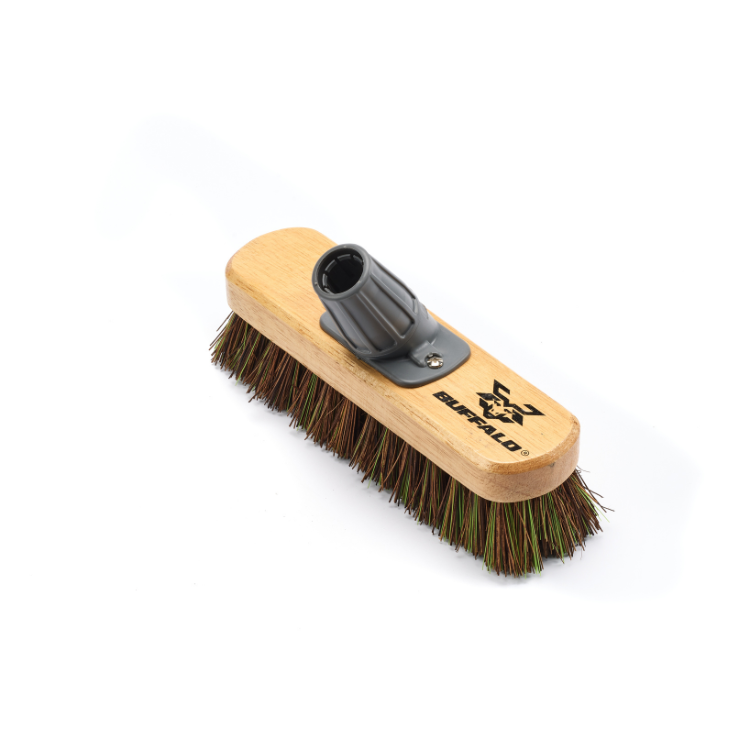 Buffalo 9 inch Bassine Mix Deck Scrub Broom Head scrubbing decking and patio