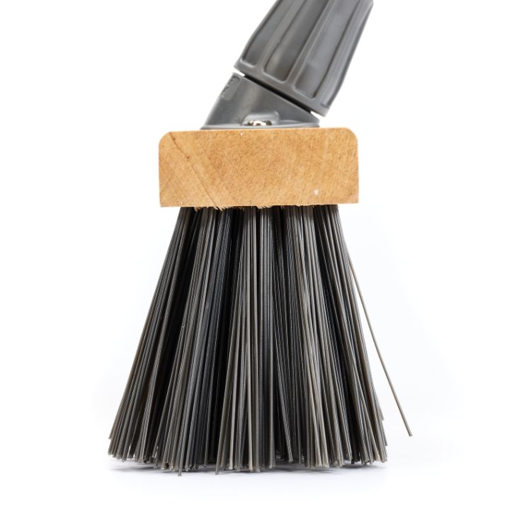 Buffalo 10.5 inch Stiff PVC Scavenger Broom Head bristle detail
