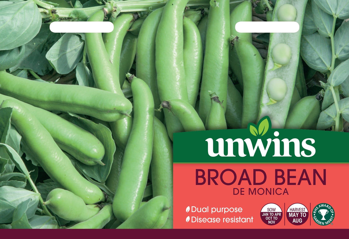 Unwins Broad Bean De Monica Seeds