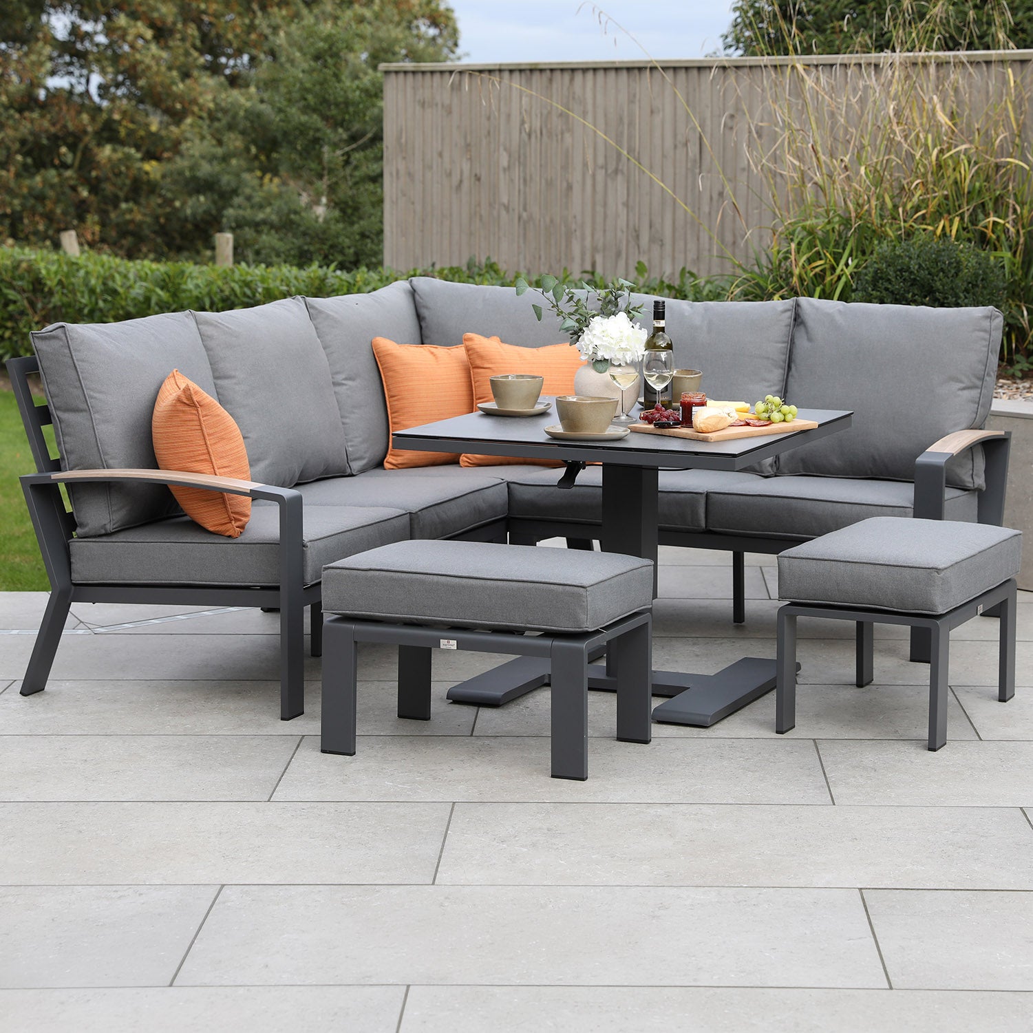 Atlanta Mini Modular Set with 90cm Square Adjustable Table