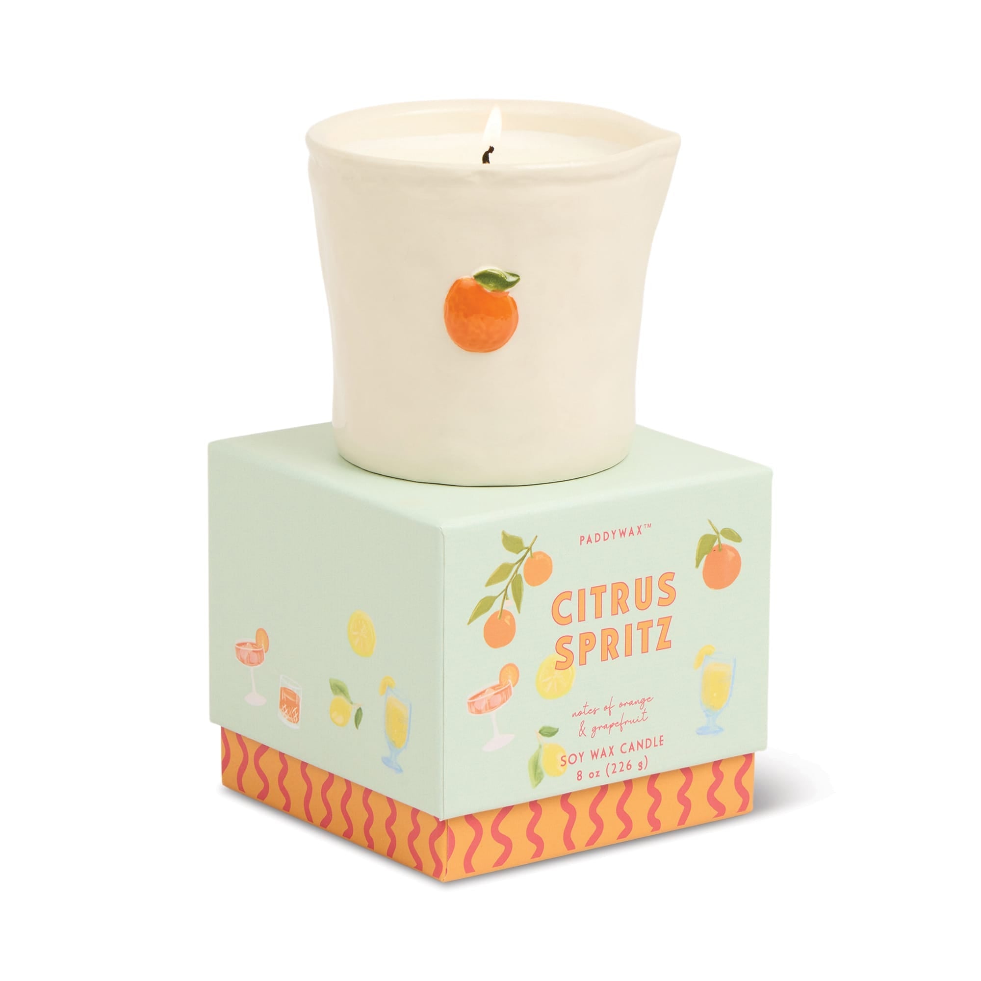 Bistro Citrus Spritz Ceramic Candle