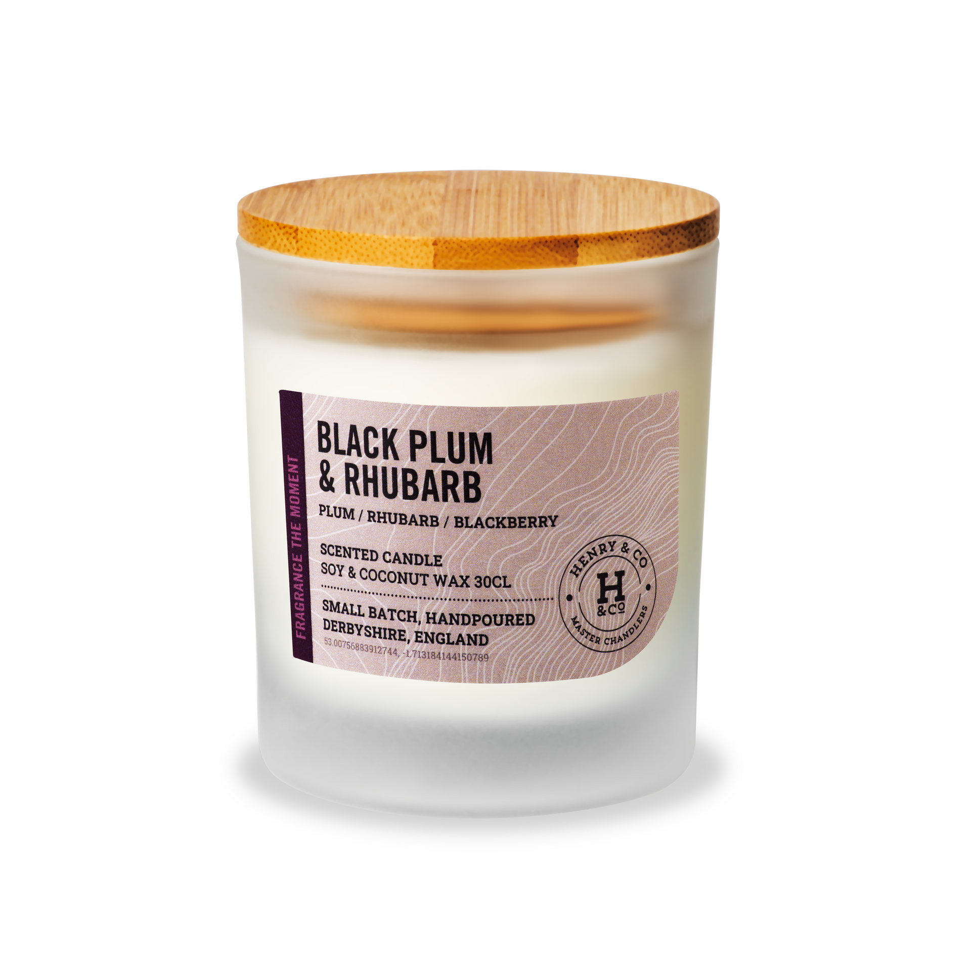 Henry & Co Black Plum & Rhubarb 30cl Scented Candle
