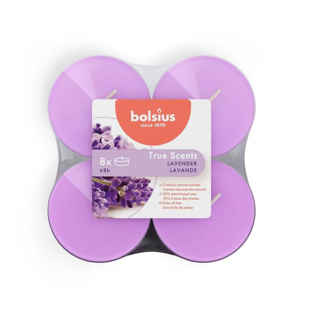 Bolsius True Scents Lavender Maxi Tealights