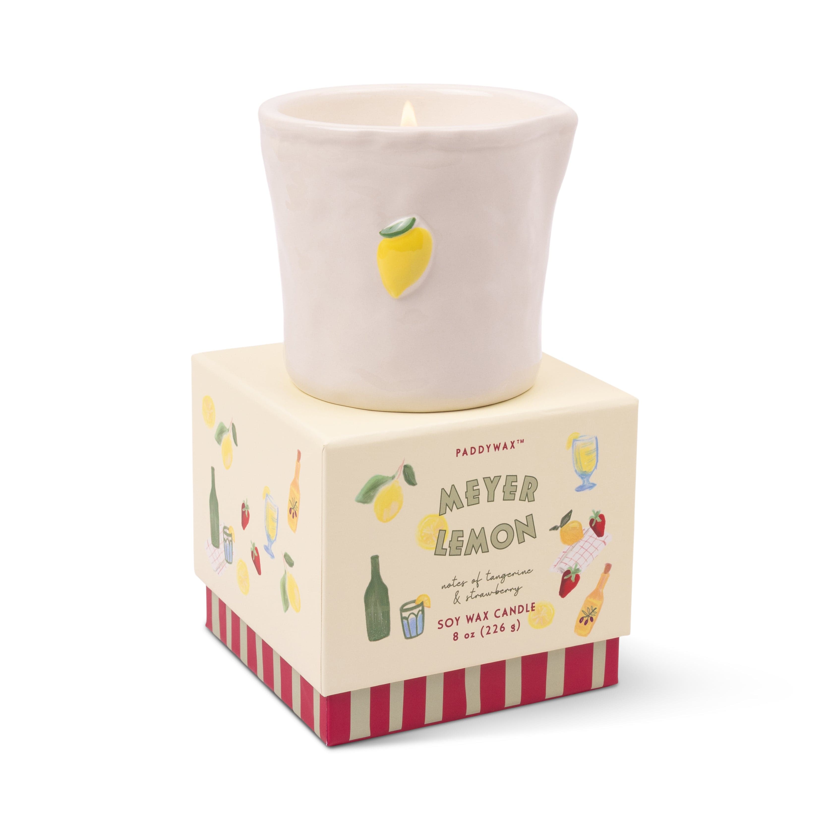Bistro Meyer Lemon Ceramic Candle
