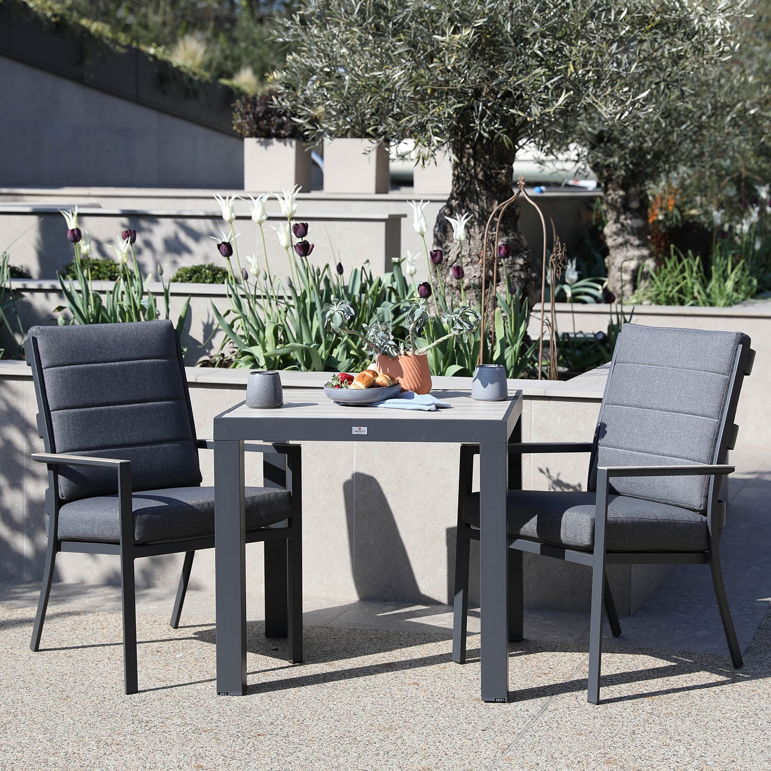 Mannington 2 Seat 70cm Square Bistro Set