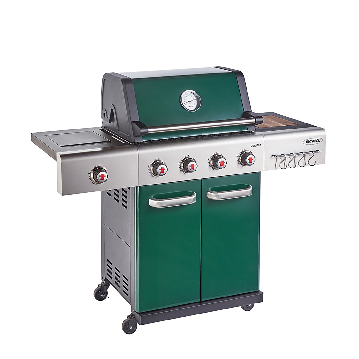 Jupiter 4 Burner Hybrid BBQ - Green
