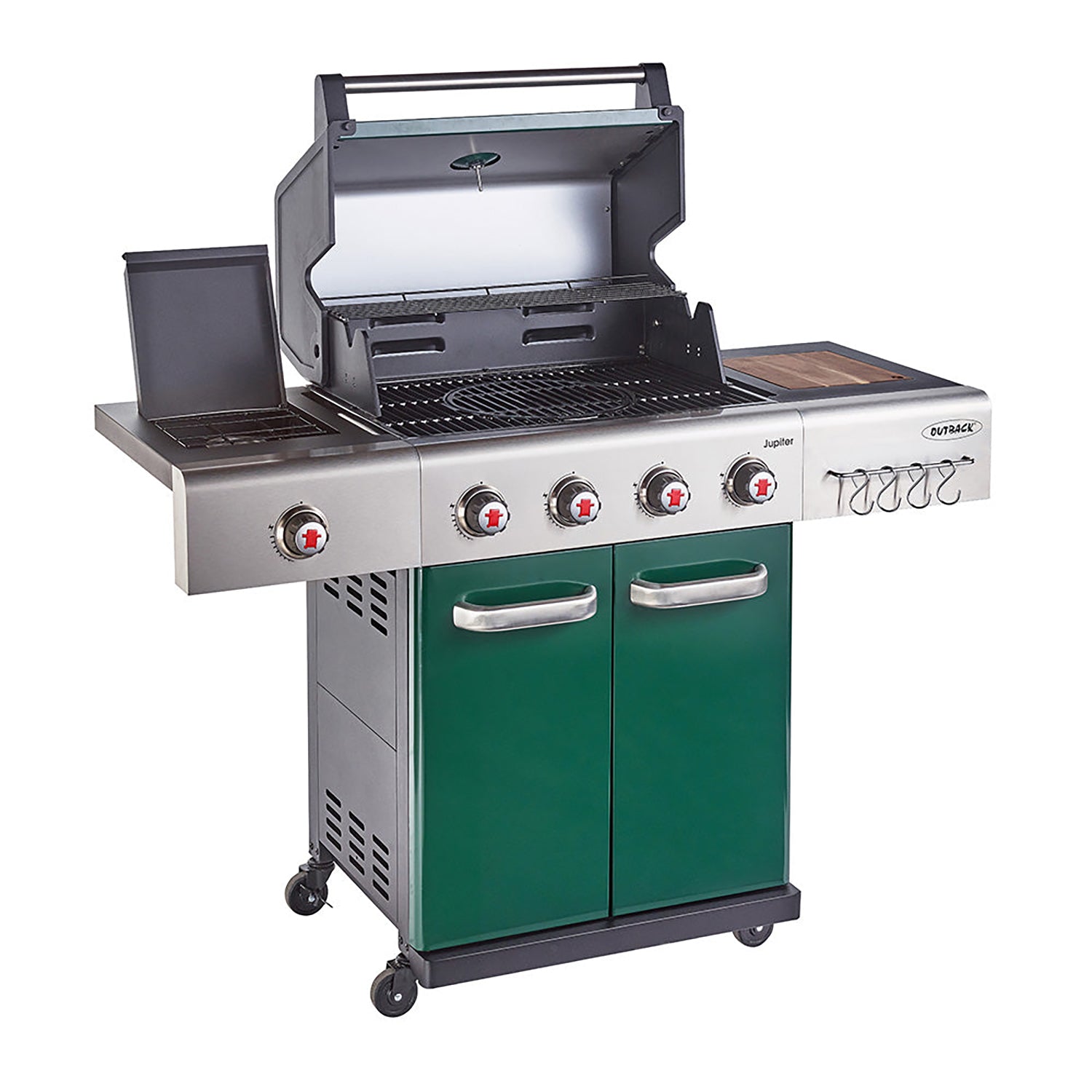 Jupiter 4 Burner Hybrid BBQ - Green
