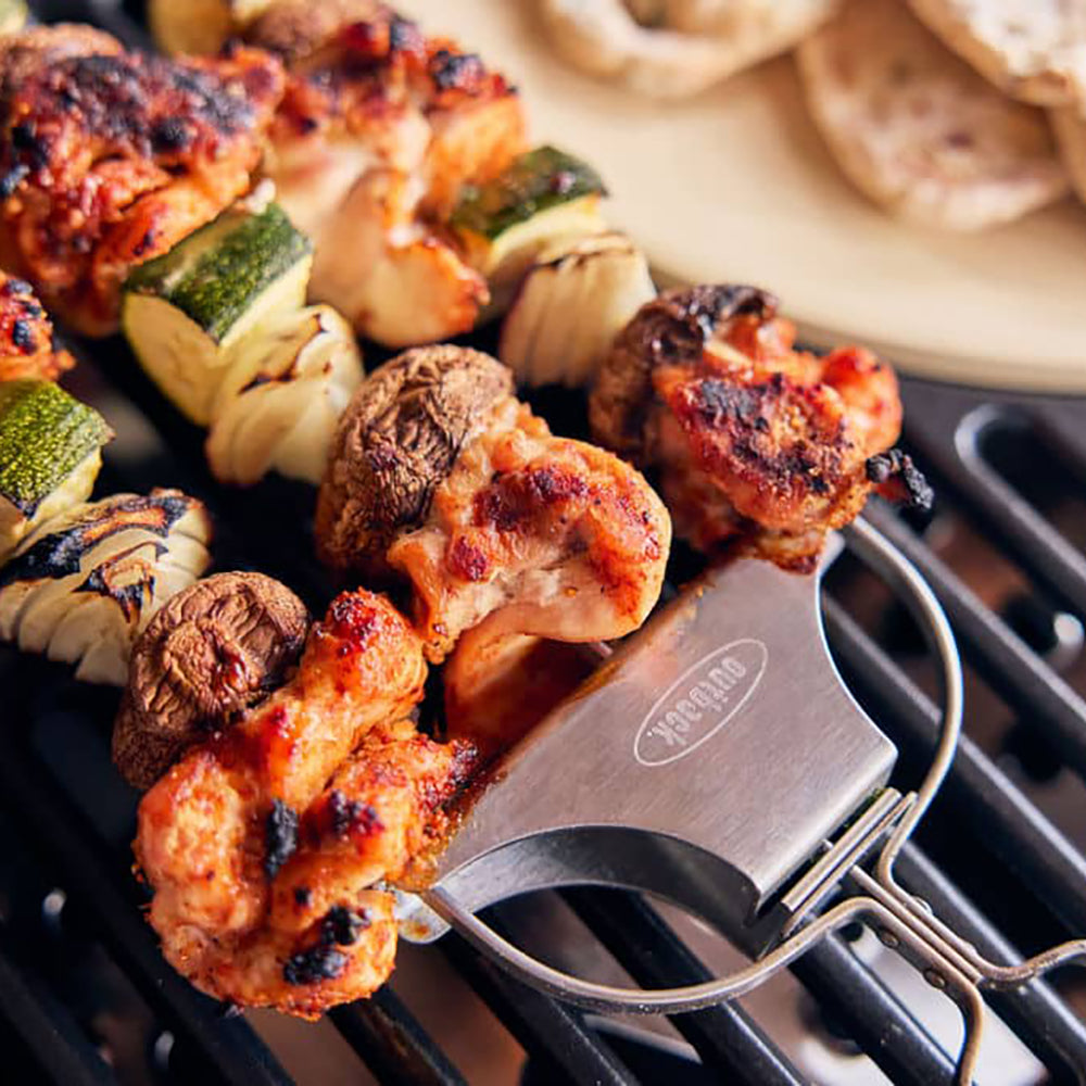 Two Pack Three Prong Skewers with Bag