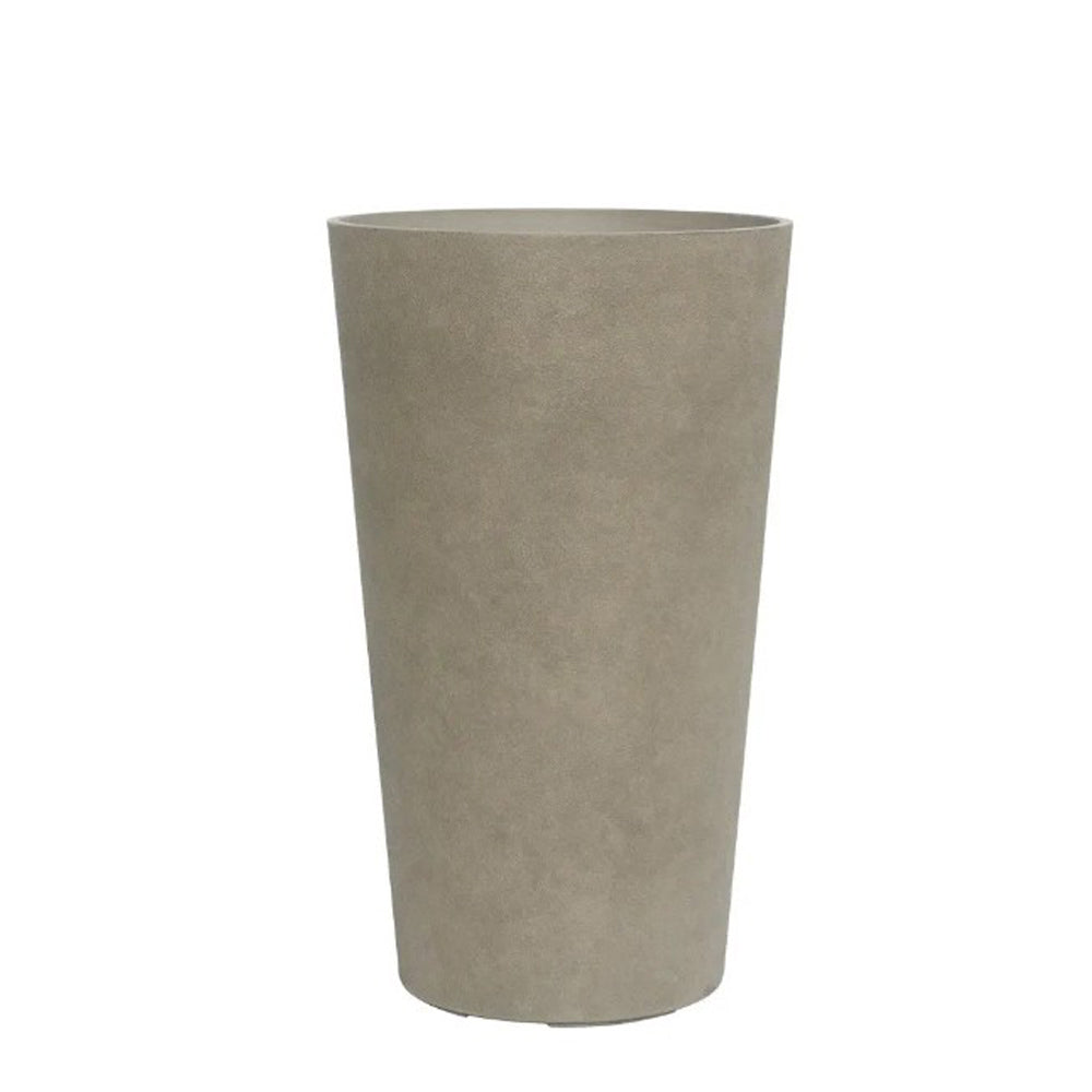 Hortus Lite - Aged Effect Tall Plastic Planter -Vintage - Dia 36.5 x H62cm Dia36.5 - fibreglass stone-effect planter for indoor and outdoor use