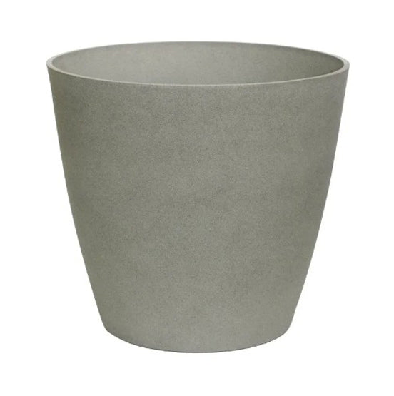 Hortus Lite - Aged Effect Plastic Planter - Cement Grey - Dia 60 x Height 55cm Dia60 - concrete planter for indoor and outdoor use