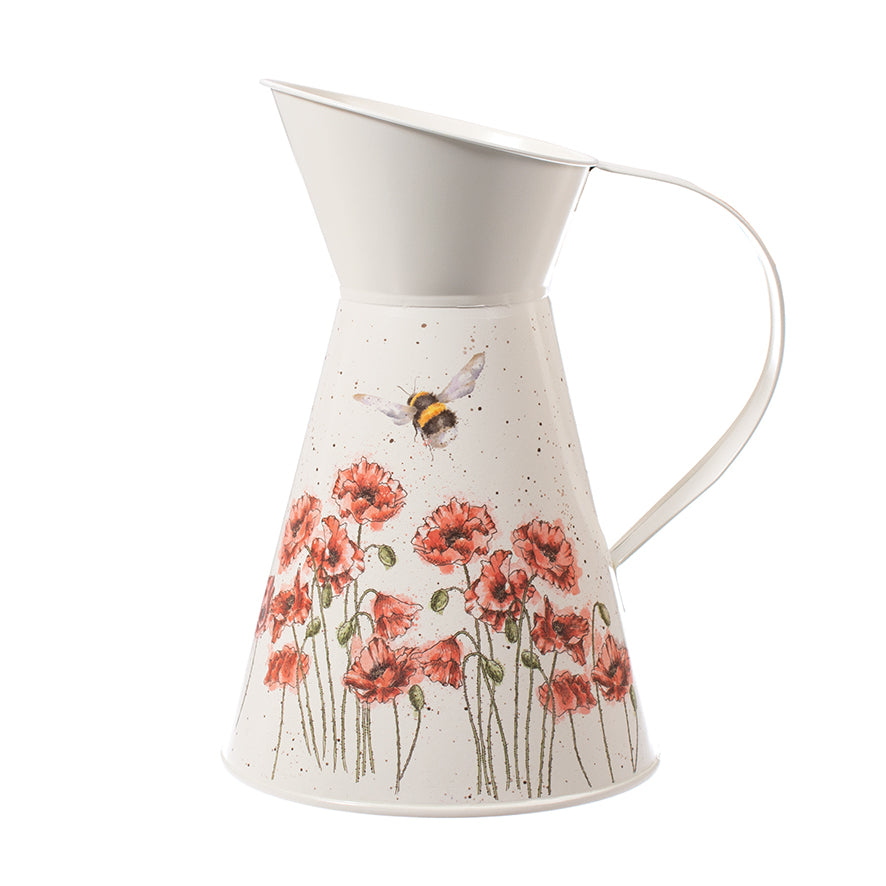 Poppies and Bee Flower Jug