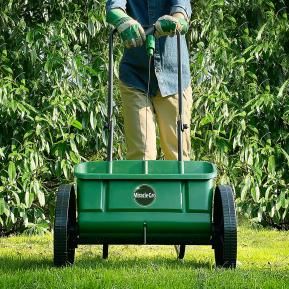Miracle-Gro Drop Spreader close up