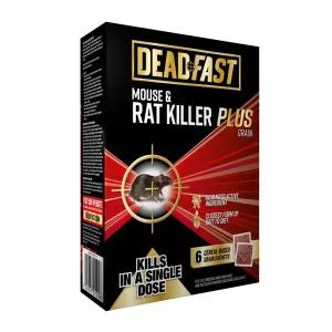 Deadfast Mouse and Rat Killer Plus Grain sachets